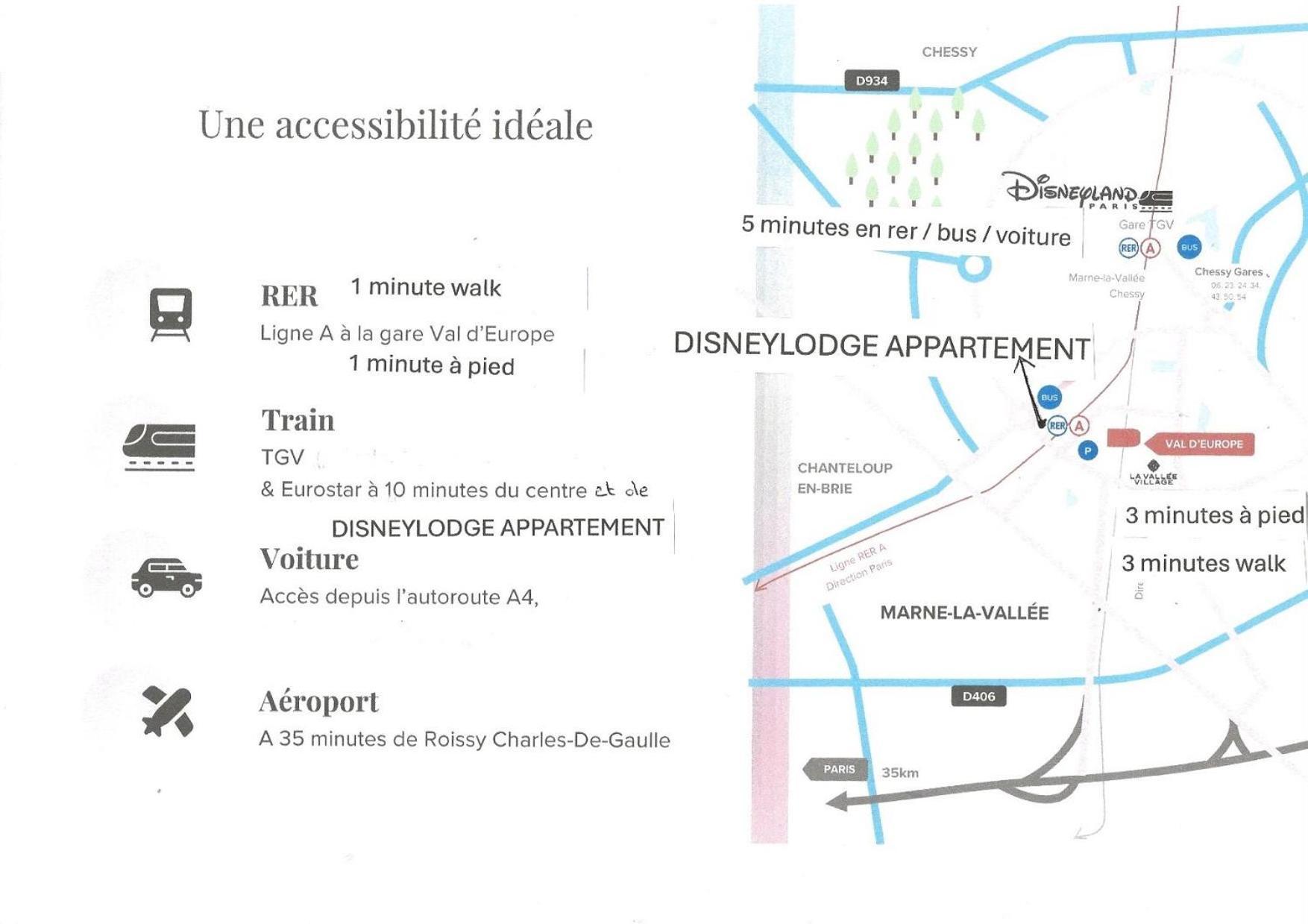Disney 3 Mn, 14 People , 4 Bedrooms, 2 Parkings Prives 쉐시 외부 사진